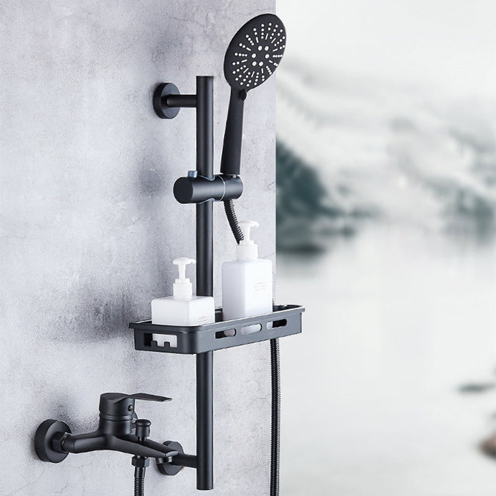 Lisslune | Brass Wall-mounted Shower System Single Handle Shower with Lever Handle