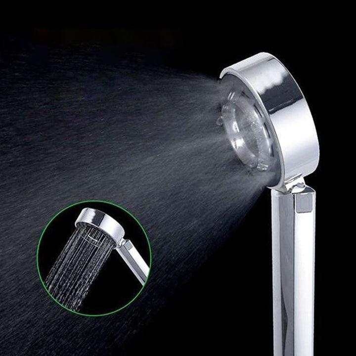 Lisslune | Contemporary Wall Mounted Showerhead Combination Chrome Round Hand Shower