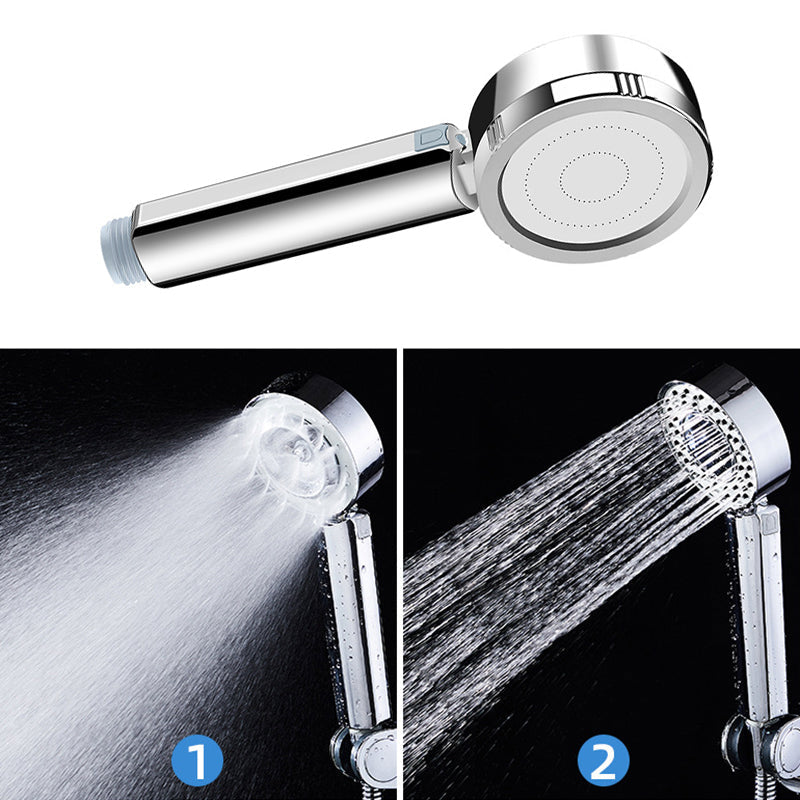 Lisslune | Contemporary Wall Mounted Showerhead Combination Chrome Round Hand Shower
