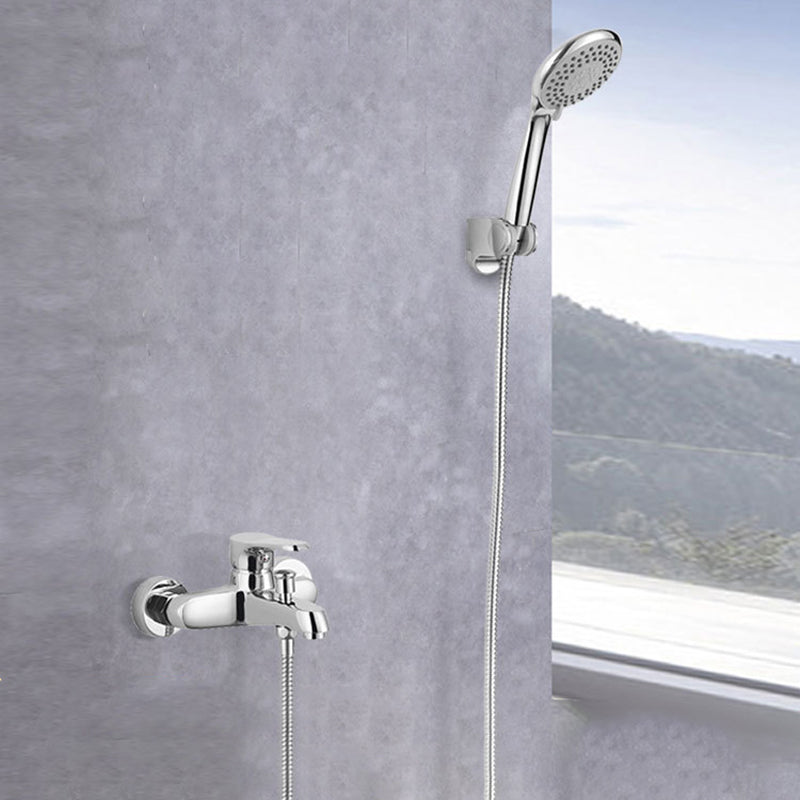 Lisslune | Bathroom Bathtub Pull-Out Wall-Mounted Hand Shower Fixed Bathtub Faucet
