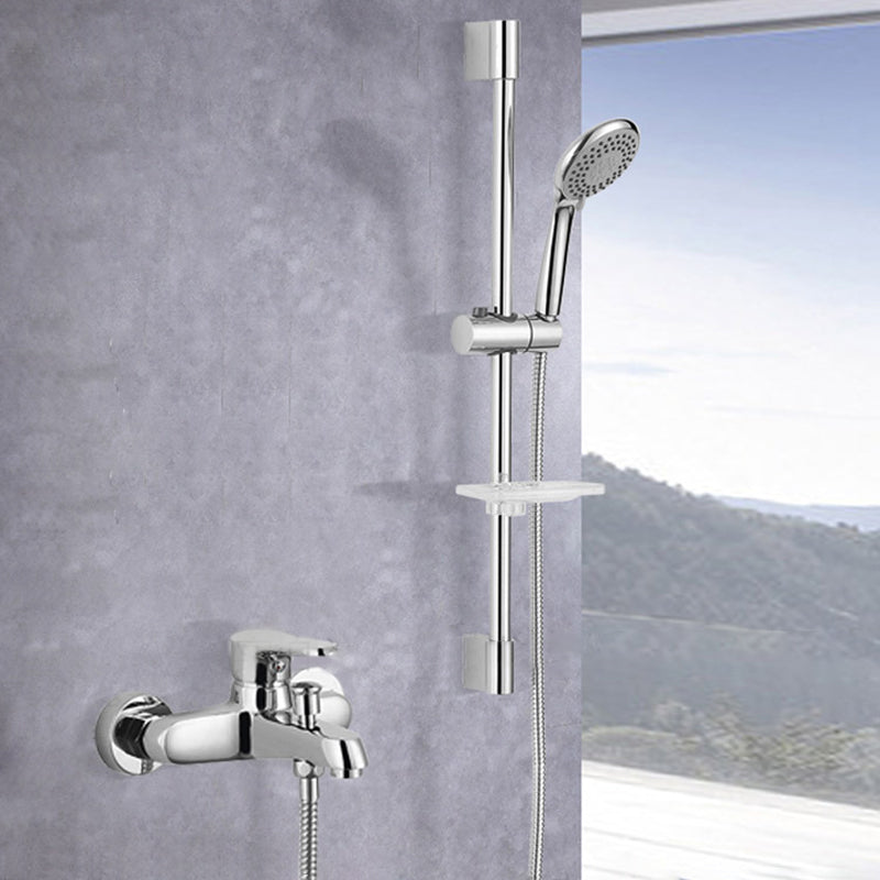 Lisslune | Bathroom Bathtub Pull-Out Wall-Mounted Hand Shower Fixed Bathtub Faucet