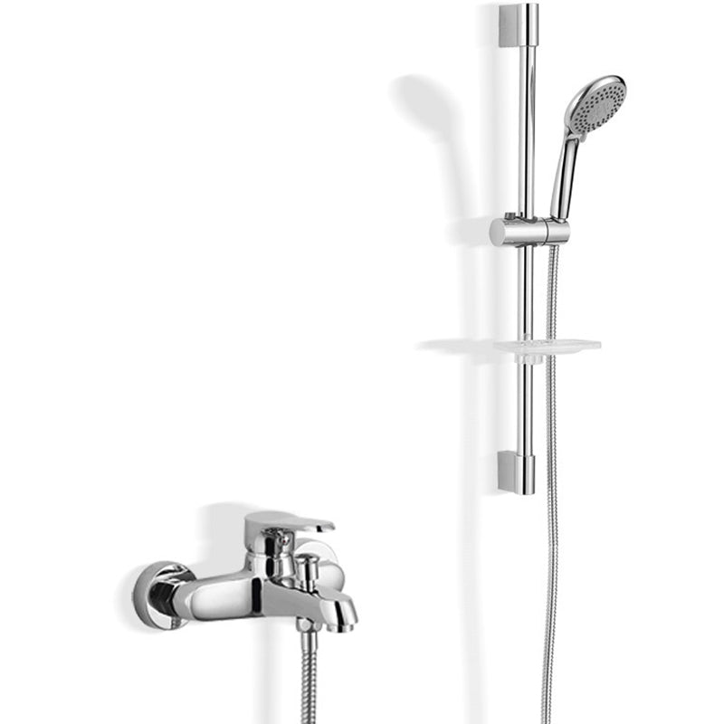 Lisslune | Bathroom Bathtub Pull-Out Wall-Mounted Hand Shower Fixed Bathtub Faucet