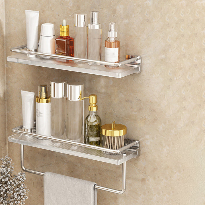 Lisslune | Modern Silver/Gold Bathroom Hardware Set Bathroom Shelf Bathroom Set