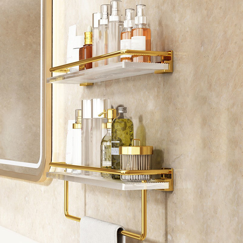 Lisslune | Modern Silver/Gold Bathroom Hardware Set Bathroom Shelf Bathroom Set