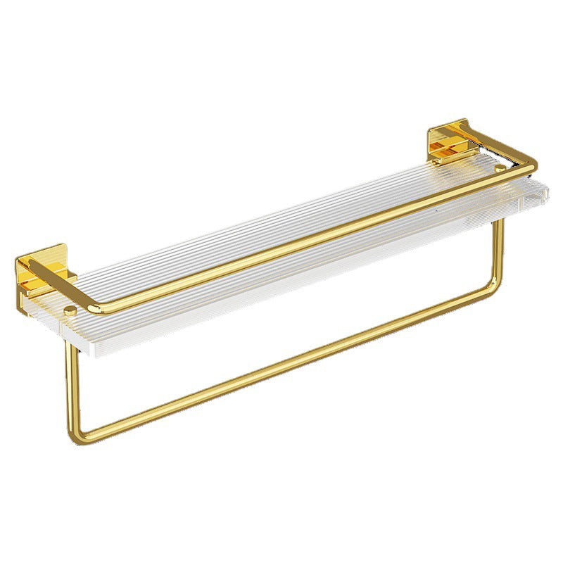Lisslune | Modern Silver/Gold Bathroom Hardware Set Bathroom Shelf Bathroom Set