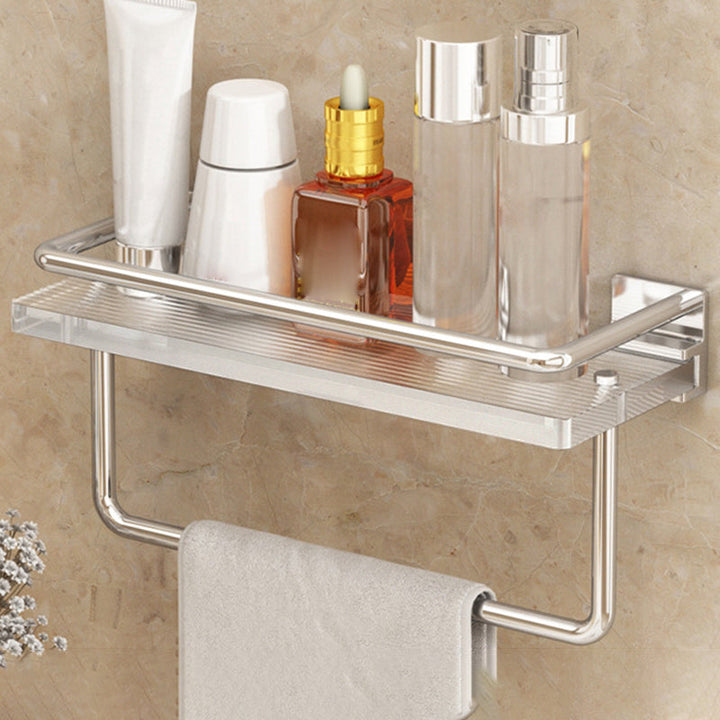 Lisslune | Modern Silver/Gold Bathroom Hardware Set Bathroom Shelf Bathroom Set