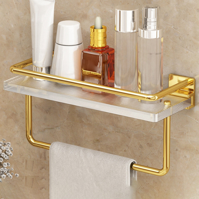 Lisslune | Modern Silver/Gold Bathroom Hardware Set Bathroom Shelf Bathroom Set