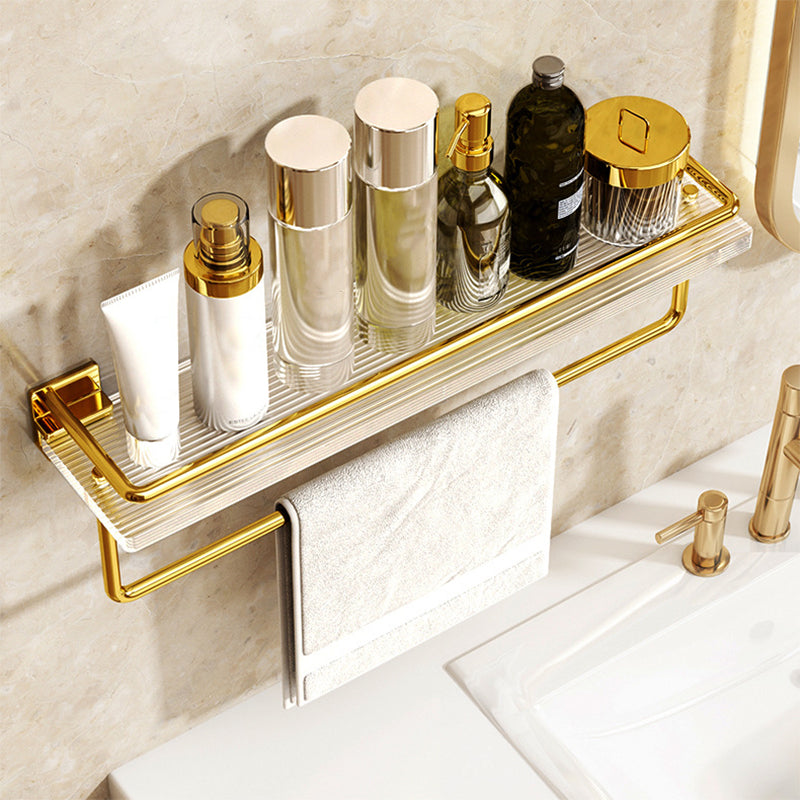 Lisslune | Modern Silver/Gold Bathroom Hardware Set Bathroom Shelf Bathroom Set