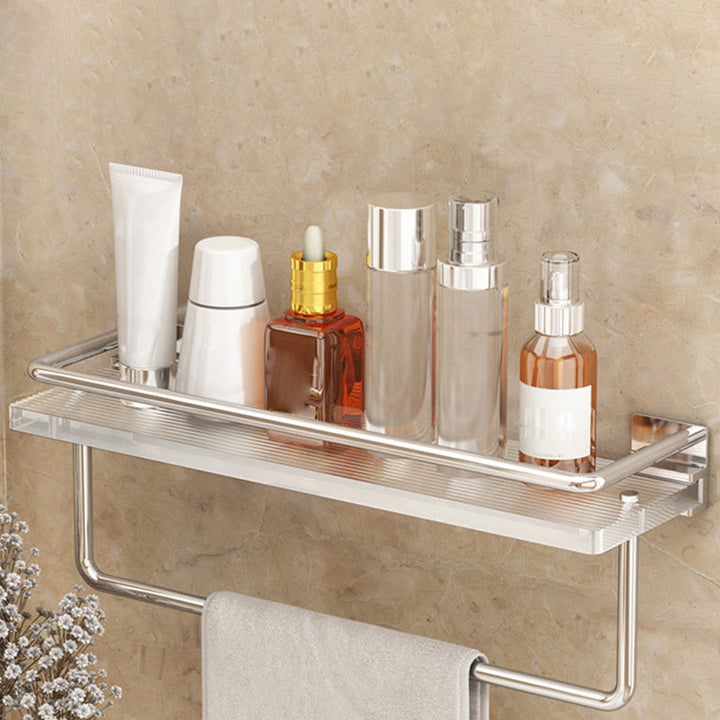 Lisslune | Modern Silver/Gold Bathroom Hardware Set Bathroom Shelf Bathroom Set