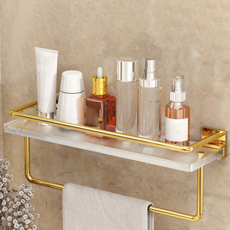 Lisslune | Modern Silver/Gold Bathroom Hardware Set Bathroom Shelf Bathroom Set