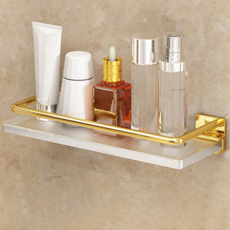 Lisslune | Modern Silver/Gold Bathroom Hardware Set Bathroom Shelf Bathroom Set