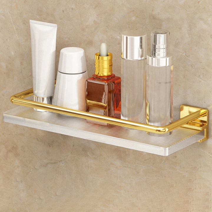 Lisslune | Modern Silver/Gold Bathroom Hardware Set Bathroom Shelf Bathroom Set