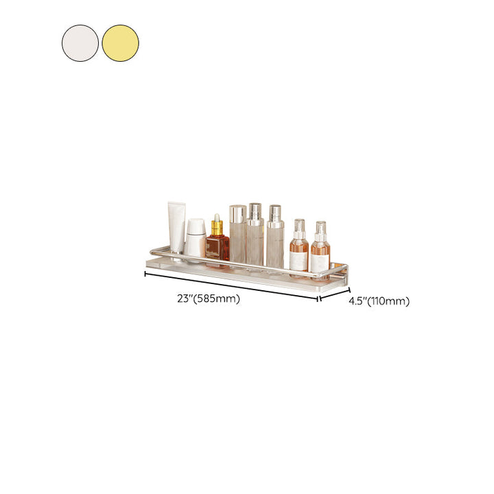 Lisslune | Modern Silver/Gold Bathroom Hardware Set Bathroom Shelf Bathroom Set