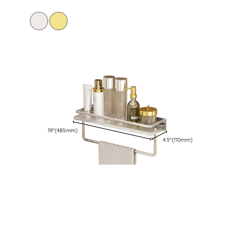 Lisslune | Modern Silver/Gold Bathroom Hardware Set Bathroom Shelf Bathroom Set