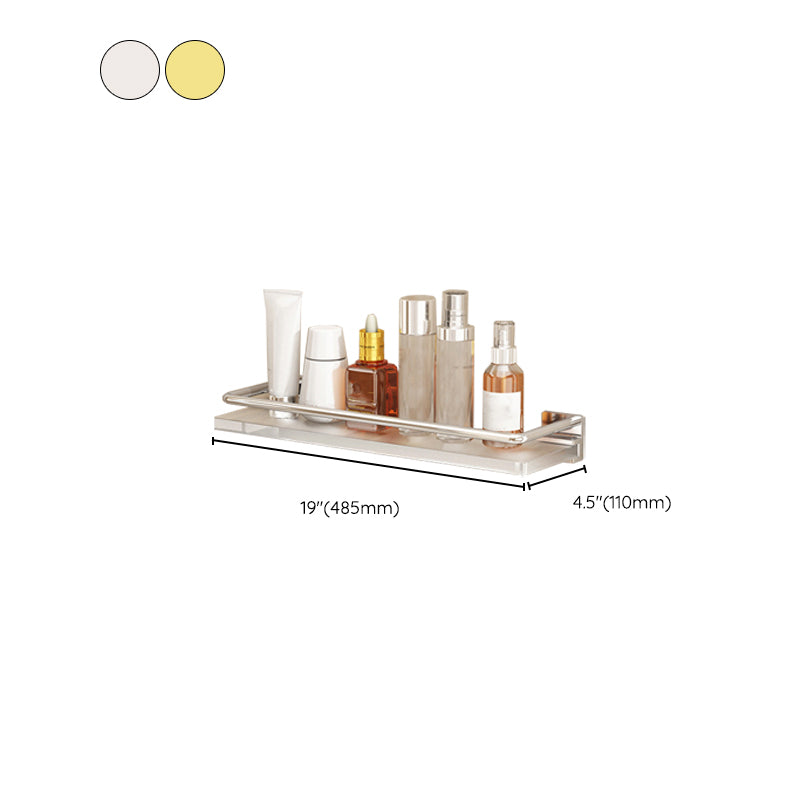 Lisslune | Modern Silver/Gold Bathroom Hardware Set Bathroom Shelf Bathroom Set