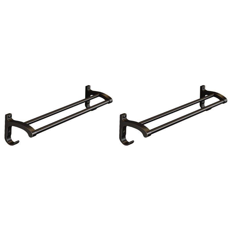 Lisslune | Modern black metal bathroom hardware set towel bar bathroom hardware set