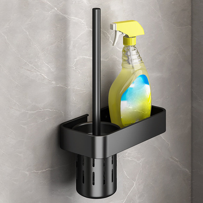 Lisslune | Modern black metal bathroom hardware set towel bar bathroom hardware set