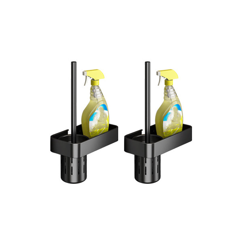 Lisslune | Modern black metal bathroom hardware set towel bar bathroom hardware set