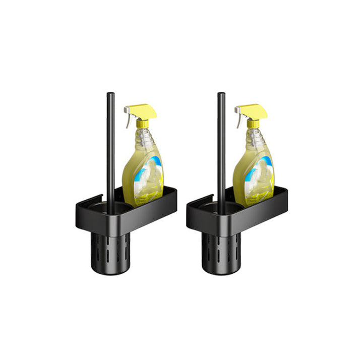 Lisslune | Modern black metal bathroom hardware set towel bar bathroom hardware set