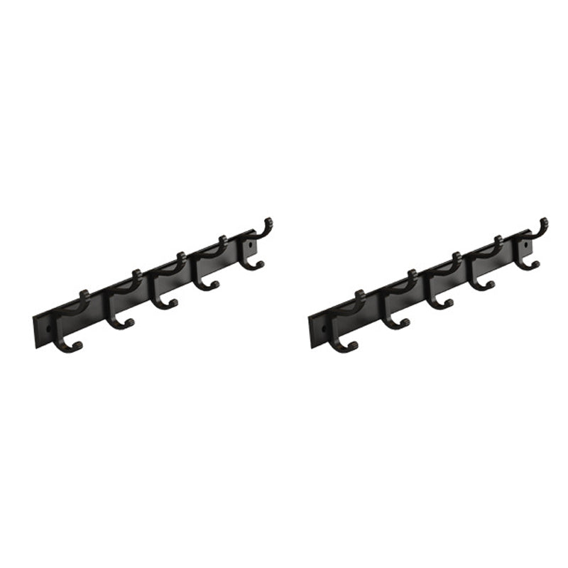 Lisslune | Modern black metal bathroom hardware set towel bar bathroom hardware set