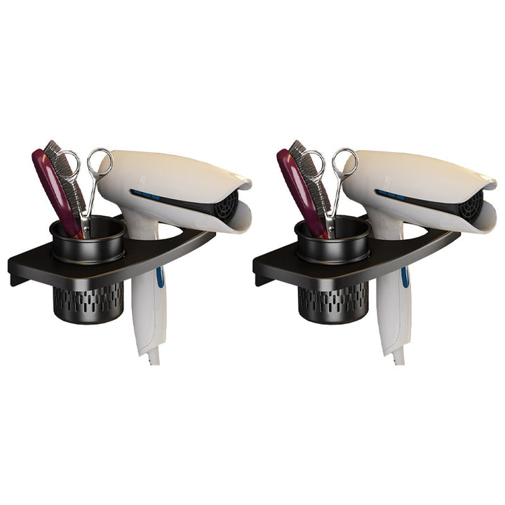 Lisslune | Modern black metal bathroom hardware set towel bar bathroom hardware set