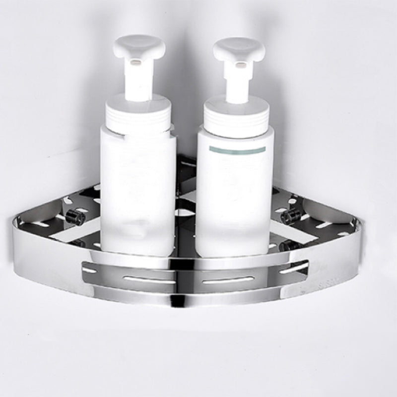 Lisslune | Modern Bathroom Hardware Set Silver Bath Shelf Bath Hardware Set