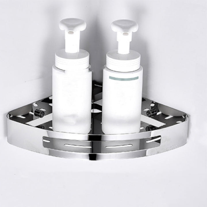 Lisslune | Modern Bathroom Hardware Set Silver Bathroom Shelf Bathroom Hardware Set