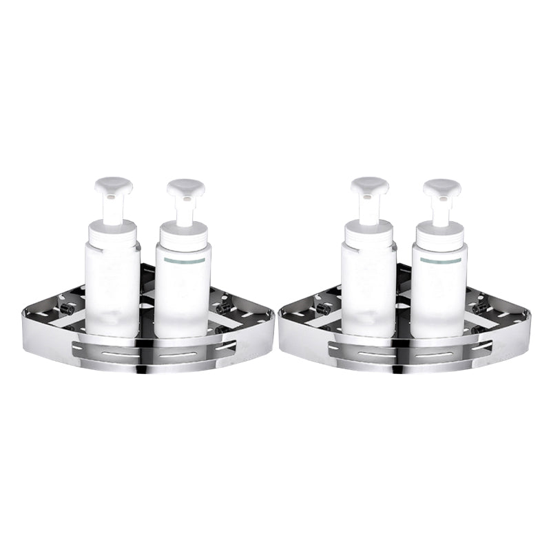 Lisslune | Modern Bathroom Hardware Set Silver Bathroom Shelf Bathroom Hardware Set