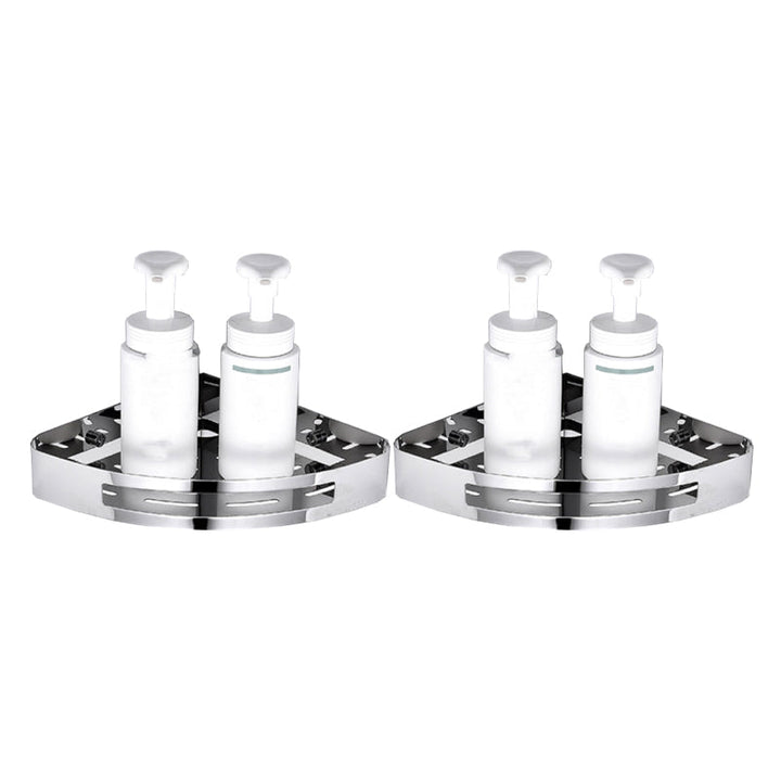 Lisslune | Modern Bathroom Hardware Set Silver Bathroom Shelf Bathroom Hardware Set