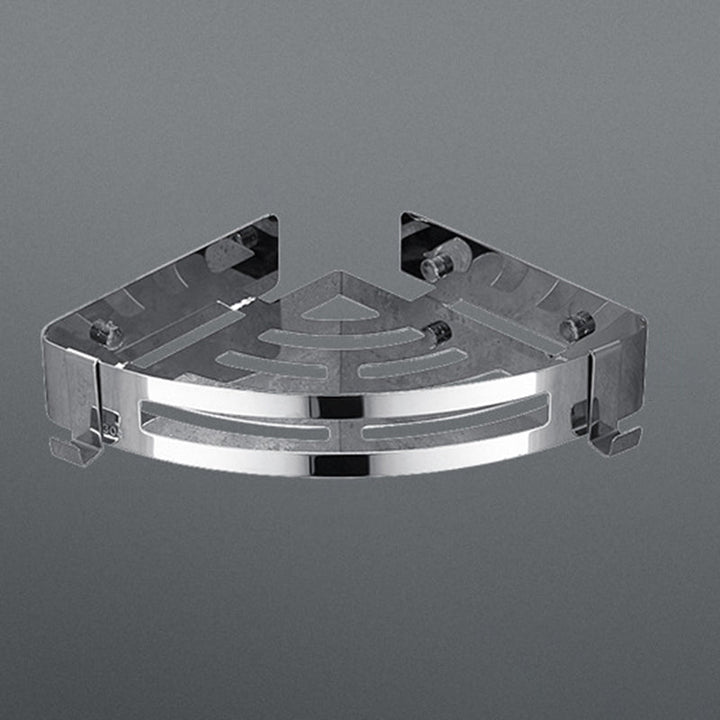Lisslune | Modern Bathroom Hardware Set Silver Bath Shelf Bath Hardware Set