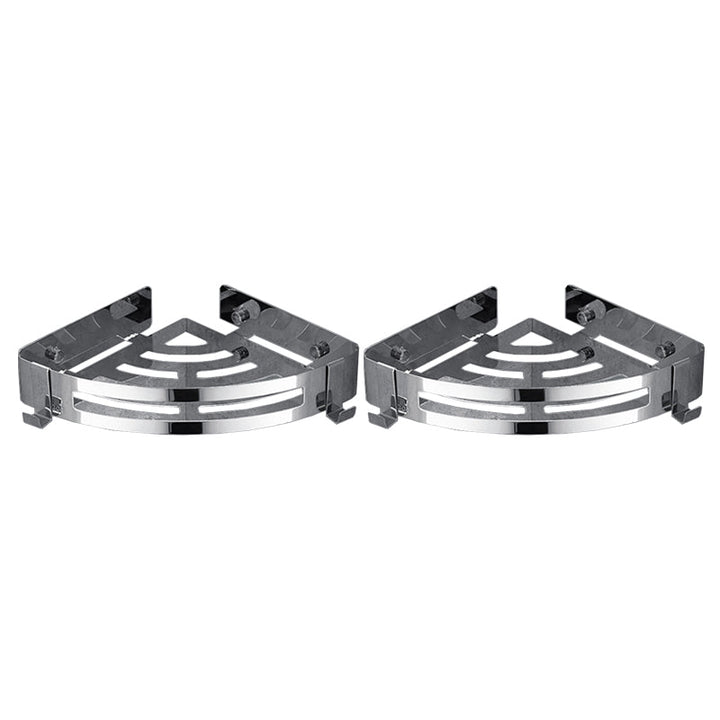 Lisslune | Modern Bathroom Hardware Set Silver Bathroom Shelf Bathroom Hardware Set