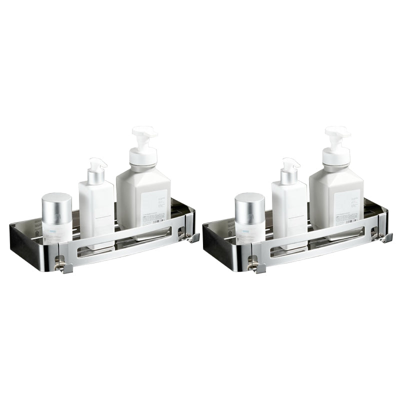 Lisslune | Modern Bathroom Hardware Set Silver Bathroom Shelf Bathroom Hardware Set