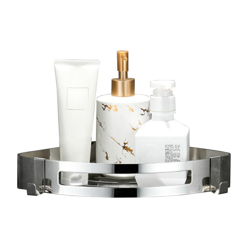 Lisslune | Modern Bathroom Hardware Set Silver Bath Shelf Bath Hardware Set