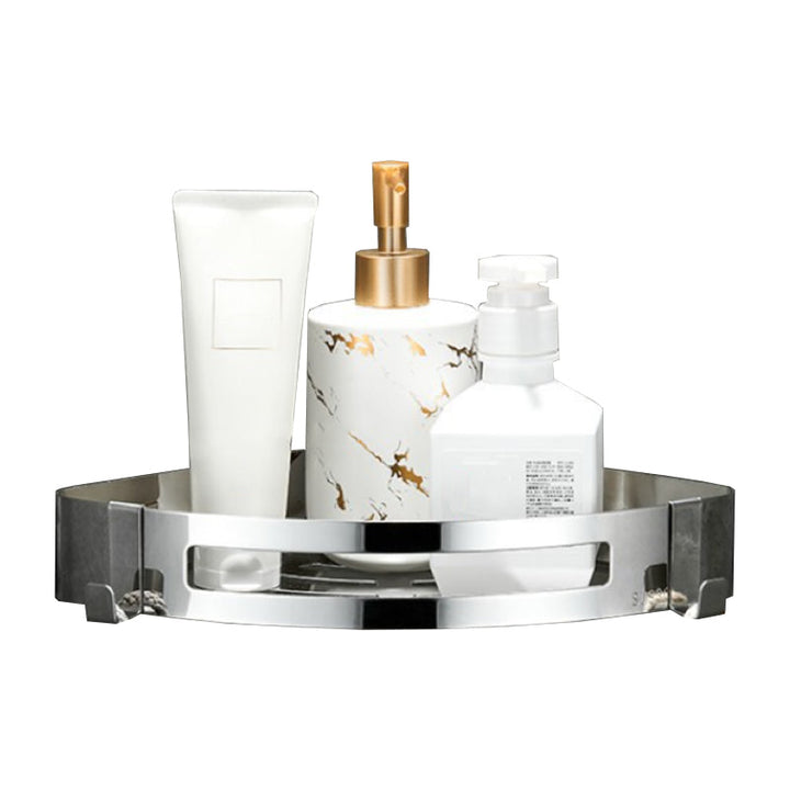 Lisslune | Modern Bathroom Hardware Set Silver Bath Shelf Bath Hardware Set