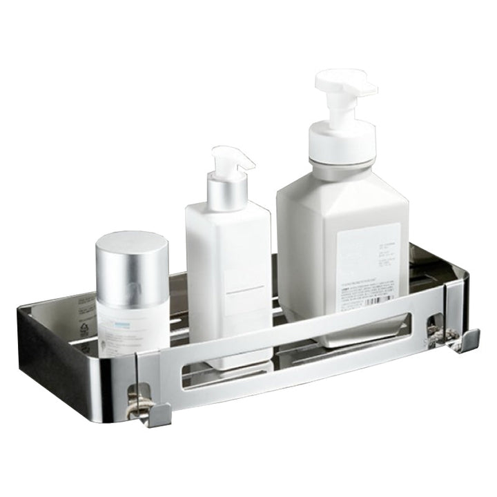 Lisslune | Modern Bathroom Hardware Set Silver Bath Shelf Bath Hardware Set