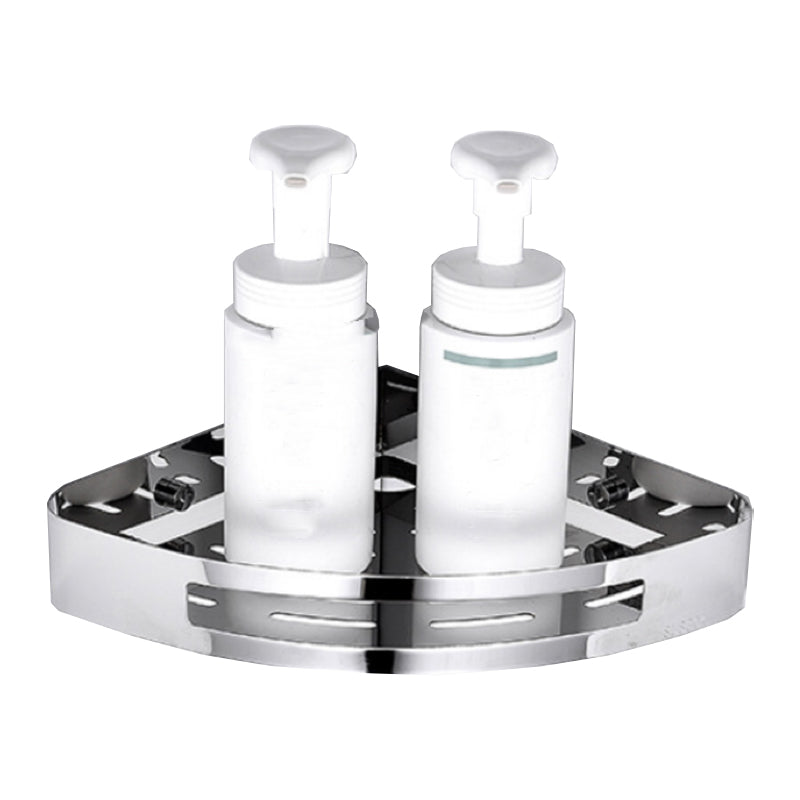 Lisslune | Modern Bathroom Hardware Set Silver Bath Shelf Bath Hardware Set
