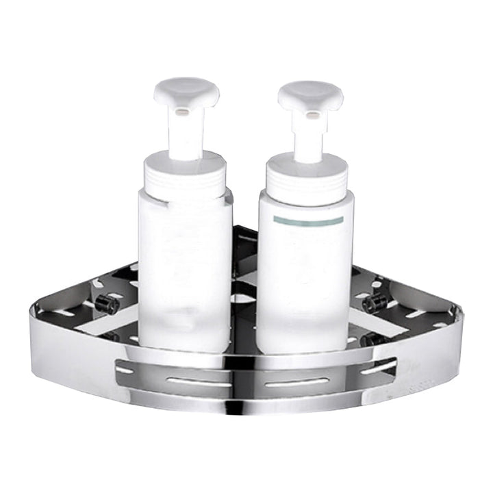 Lisslune | Modern Bathroom Hardware Set Silver Bath Shelf Bath Hardware Set