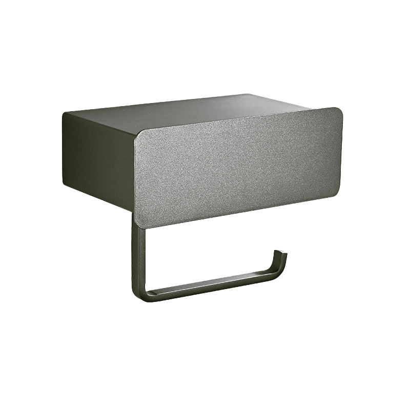 Lisslune | 2-piece stainless steel classic bathroom accessory set black & chrome paper holder