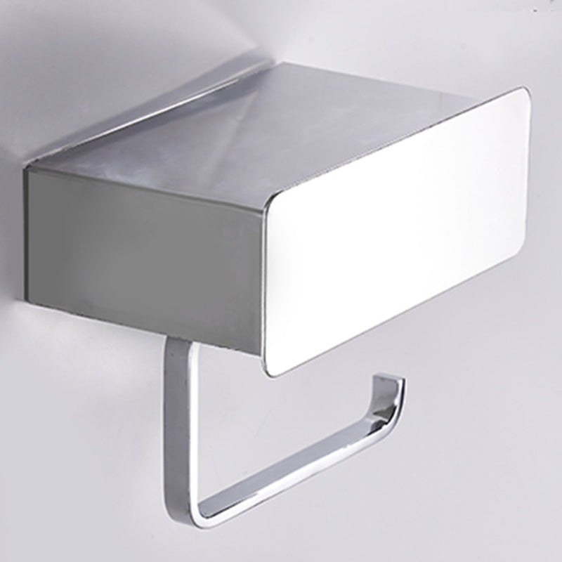 Lisslune | 2-piece stainless steel classic bathroom accessory set black & chrome paper holder