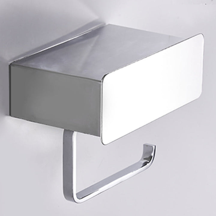 Lisslune | 2-piece stainless steel classic bathroom accessory set black & chrome paper holder
