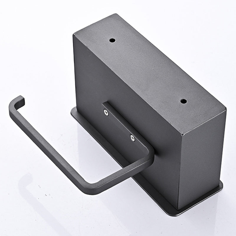 Lisslune | 2-piece stainless steel classic bathroom accessory set black & chrome paper holder