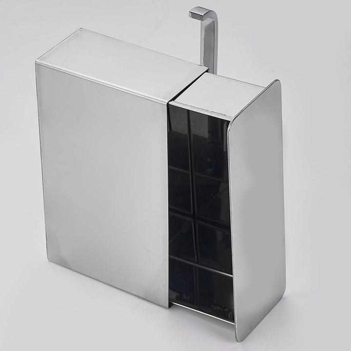 Lisslune | 2-piece stainless steel classic bathroom accessory set black & chrome paper holder