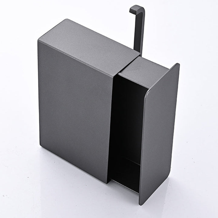 Lisslune | 2-piece stainless steel classic bathroom accessory set black & chrome paper holder