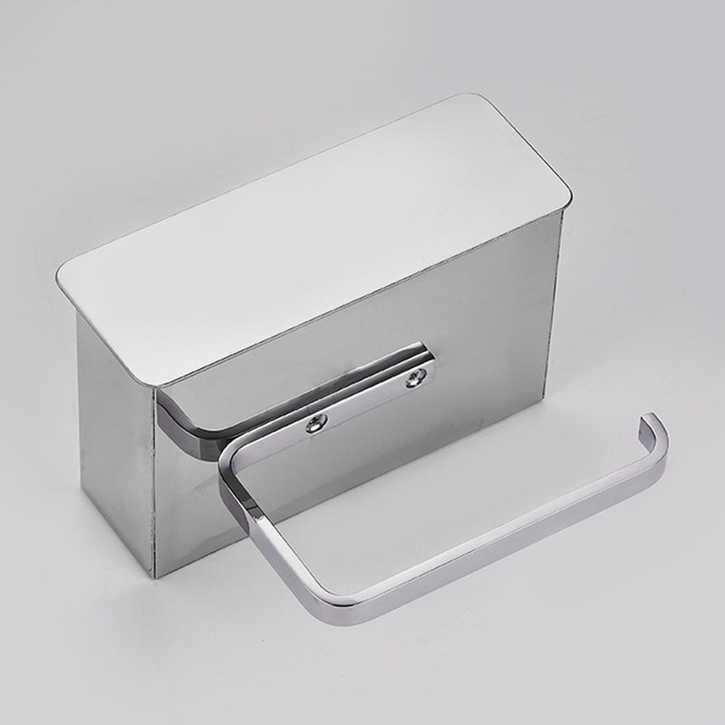 Lisslune | 2-piece stainless steel classic bathroom accessory set black & chrome paper holder