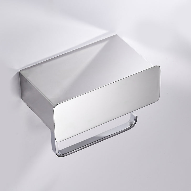 Lisslune | 2-piece stainless steel classic bathroom accessory set black & chrome paper holder