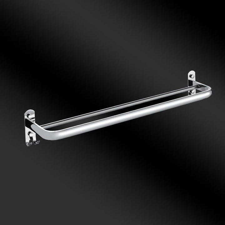 Lisslune | Chrome Modern Bathroom Hardware Set Stainless Steel Towel Hook/Towel Bar & Bath Shelf