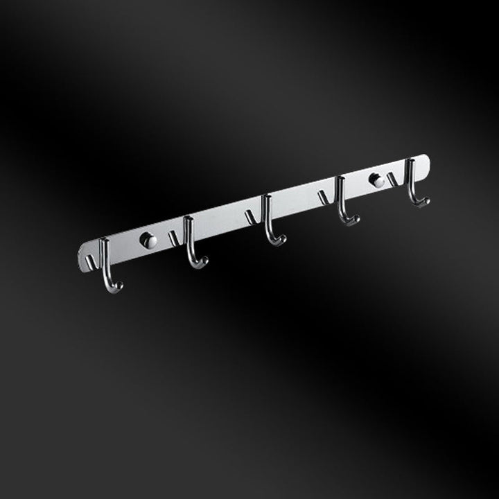 Lisslune | Chrome Modern Bathroom Hardware Set Stainless Steel Towel Hook/Towel Bar & Bath Shelf
