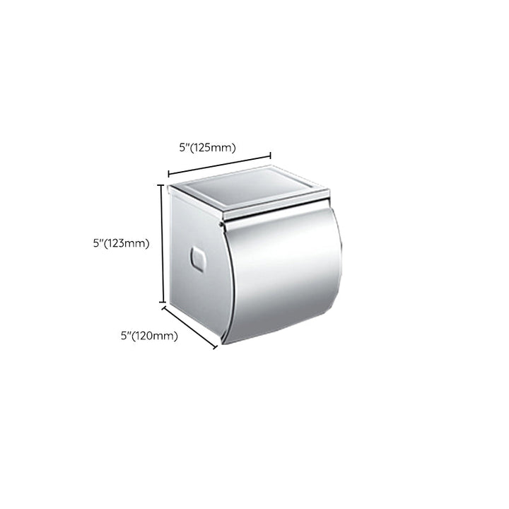 Lisslune | Chrome Modern Bathroom Hardware Set Stainless Steel Towel Hook/Towel Bar & Bath Shelf