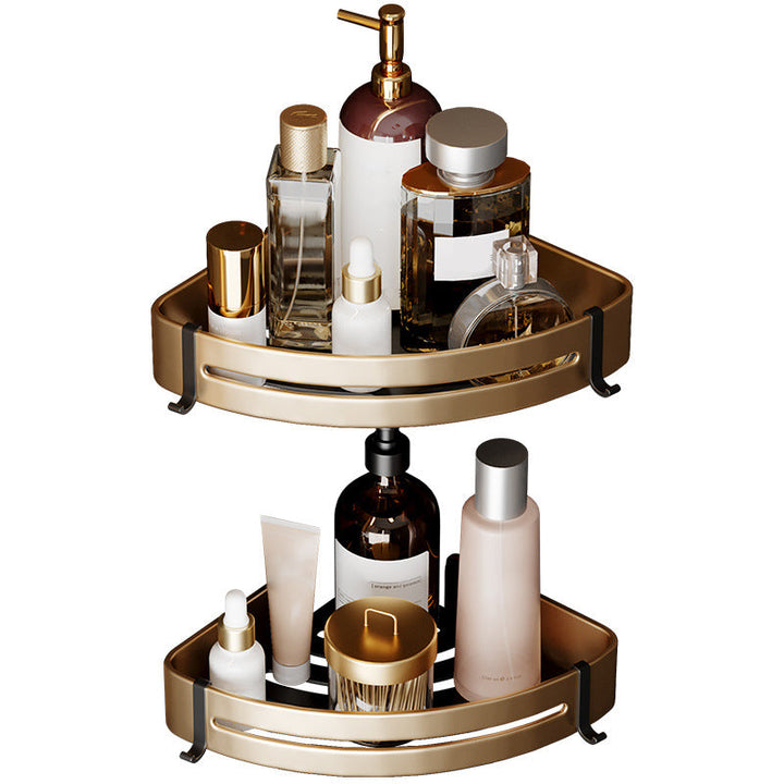Lisslune | Modern Gold Bathroom Accessories Set Bathroom Shelf Bathroom Accessories Set