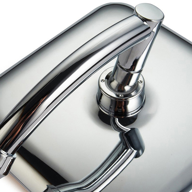 Lisslune | Modern Square Shower Head Combo Chrome Rainfall Shower Head